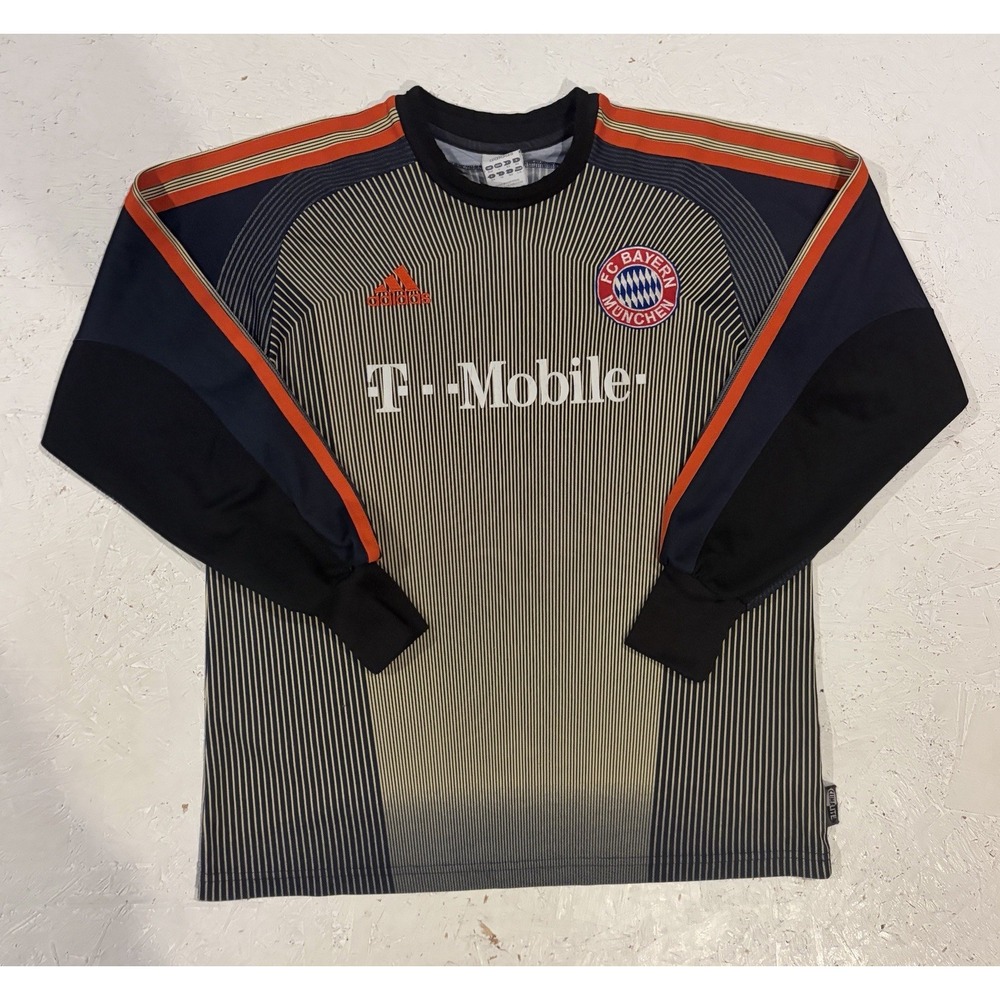 Adidas Bayern Munich 2003-04 Goalkeeper Mens L Oliver Kahn Soccer Jersey Shirt